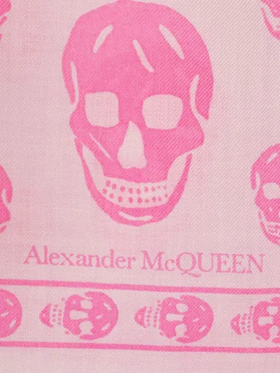 Alexander Mcqueen Alexander Mc Queen Biker Skull Wool Scarf