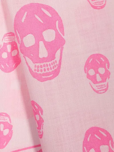 Alexander Mcqueen Alexander Mc Queen Biker Skull Wool Scarf