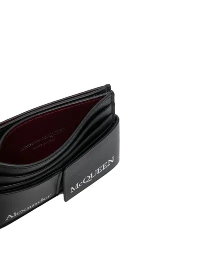 ALEXANDER MCQUEEN ALEXANDER MC QUEEN LOGO LEATHER CREDIT CARD CASE 