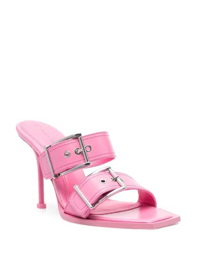 Alexander Mcqueen Alexander Mc Queen Punk Double Buckle Leather Sandals