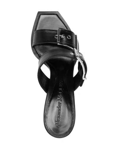 Alexander Mcqueen Alexander Mc Queen Punk Double Buckle Leather Sandals