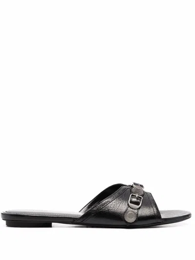Balenciaga Open-toe Sandals With Decorative Buckle Detail