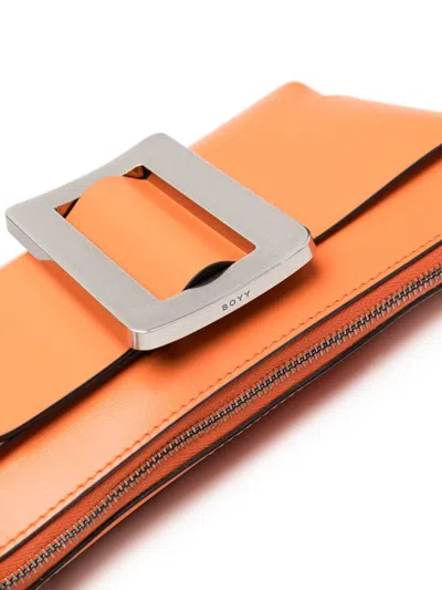 Boyy Buckle Pouchette Leather Shoulder Bag