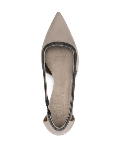 Shop Brunello Cucinelli Leather Pumps