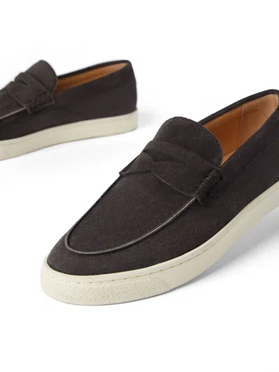 Shop Brunello Cucinelli Suede Loafer