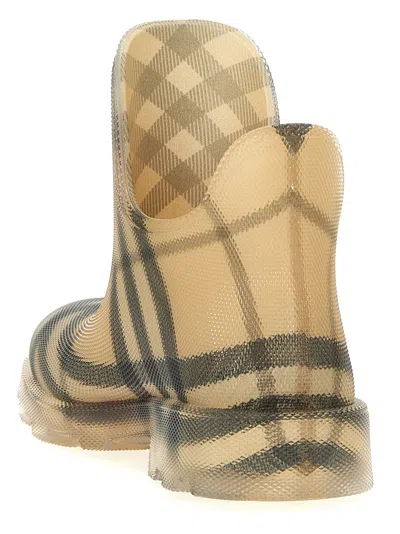 Shop Burberry Check Ankle Boots