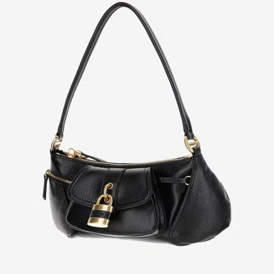 Chloé 99 Leather Shoulder Bag In Black