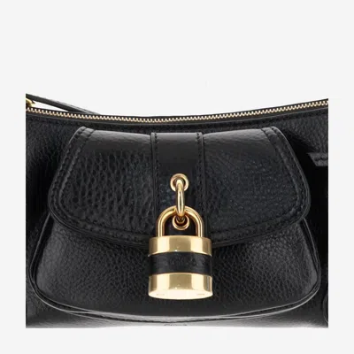 Chloé 99 Leather Shoulder Bag In Black