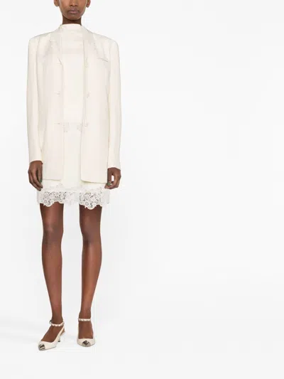Chloé Guipure Lace-trimmed Ribbed Wool Mini Skirt
