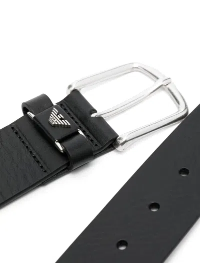 Shop Emporio Armani Belts Black