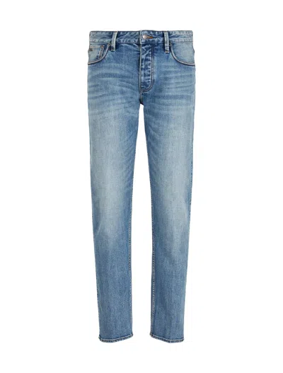 Shop Emporio Armani Trousers Denim