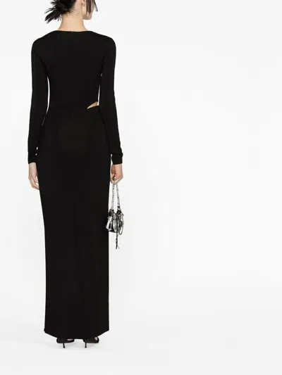 Givenchy One Shoulder Long Sleeve Dress With Slit