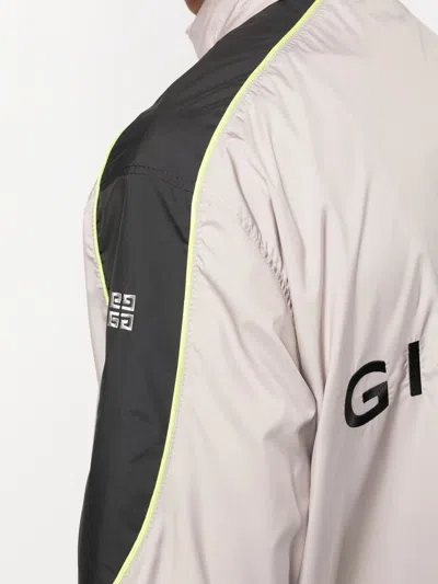 Givenchy Logo Zip-up Jacket With High Neck And Pockets