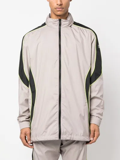 Givenchy Logo Zip-up Jacket With High Neck And Pockets