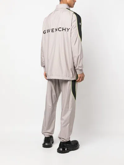 Givenchy Logo Zip-up Jacket With High Neck And Pockets