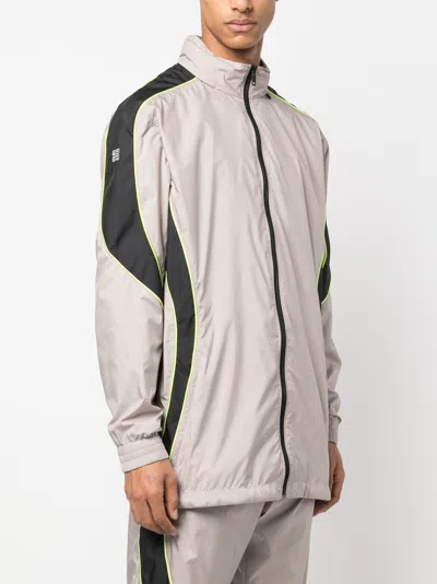 Givenchy Logo Zip-up Jacket With High Neck And Pockets
