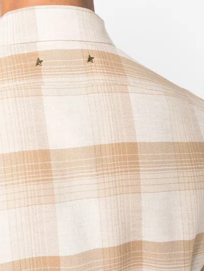 Golden Goose Check Pattern Shirt With Button-down Collar