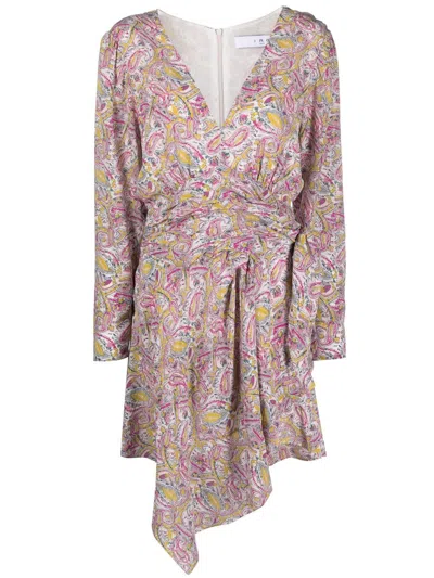 Iro Graphic-print Wrap Minidress