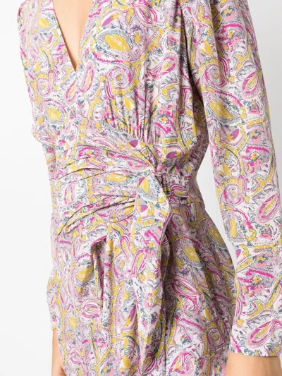 Iro Graphic-print Wrap Minidress