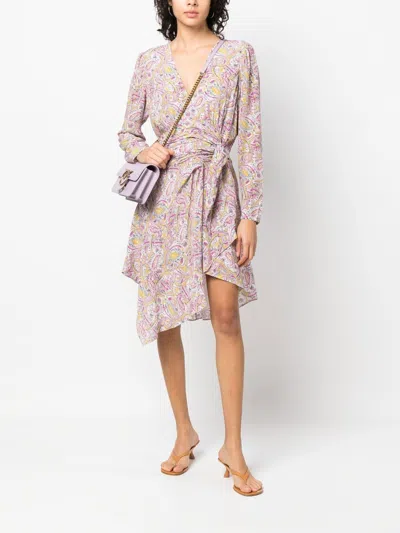 Iro Graphic-print Wrap Minidress