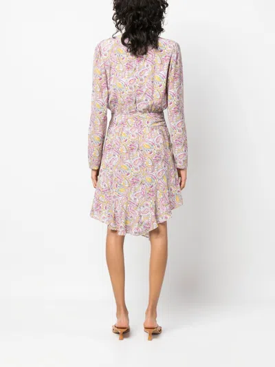 Iro Graphic-print Wrap Minidress