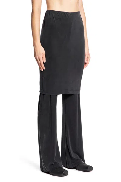 Shop Alainpaul Woman Black Trousers