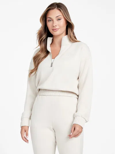 Guess Factory Carly Logo Half-zip Pullover In Multi