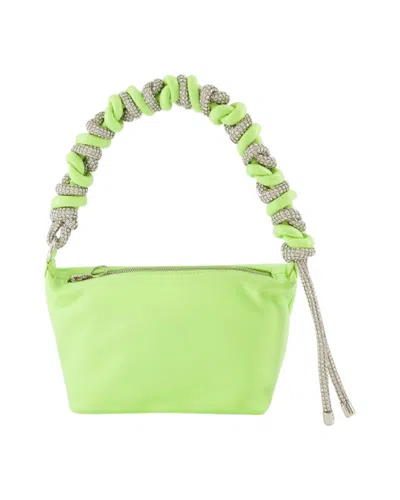 Juuls & Karats Phone Cord Hobo Bag - Kara - Yellow - Leather In Green