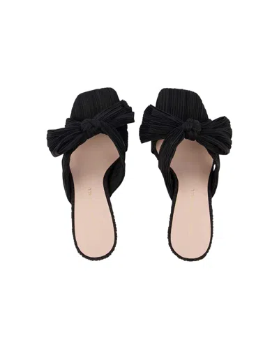 Loeffler Randall Emilia Pleated Knot Mule In Black
