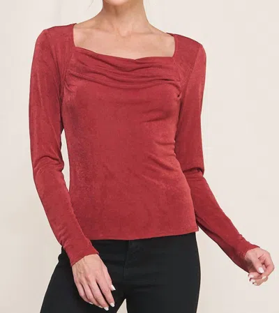 Allie Rose Joyce Top In Red In Red