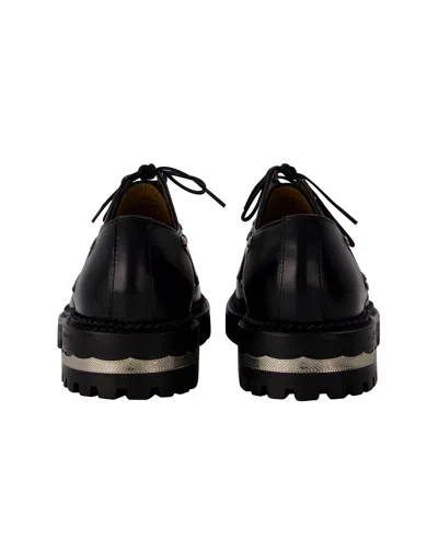 Toga Derbies In Black Leather In Black