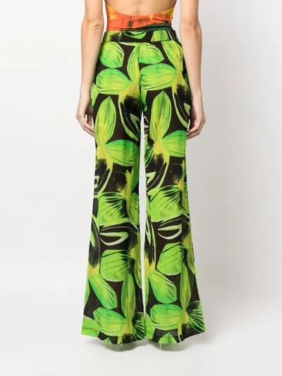 Louisa Ballou Green Cruise Trousers