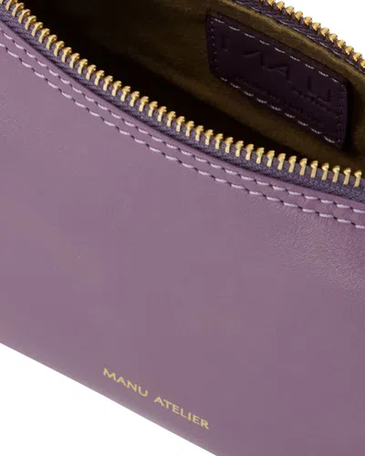 Manu Atelier Mini Prism Hobo Bag -  - Steel/purple - Leather In Purple