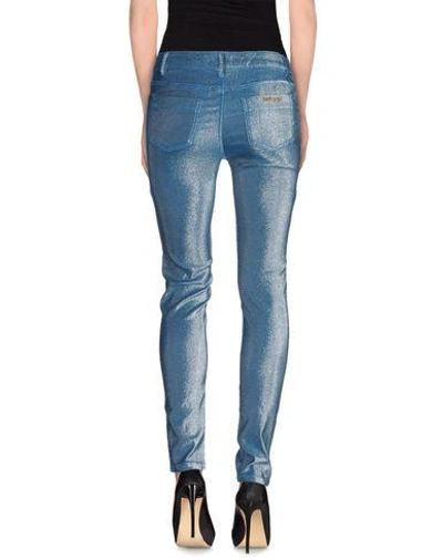 Shop Just Cavalli Casual Pants In Blue