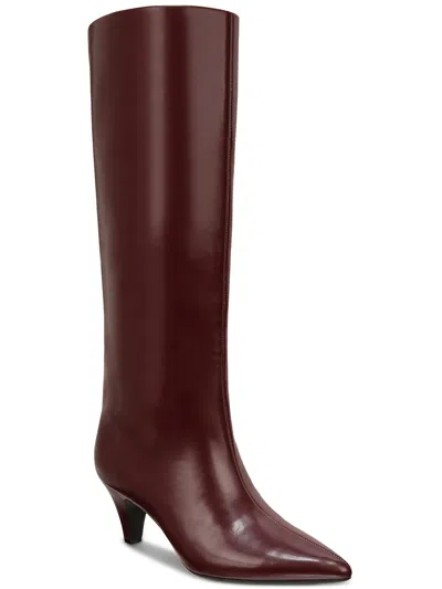 Alfani Kaiaa Womens Faux Leather Kitten Heel Knee-high Boots In Multi