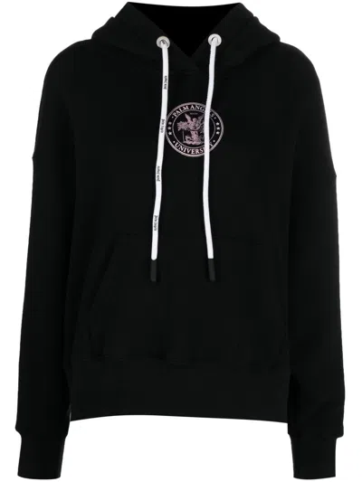 Palm Angels Black College Classic Hoodie