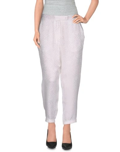 Just Cavalli Cropped Trousers & Culottes In White