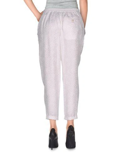Shop Just Cavalli Cropped Pants & Culottes In White