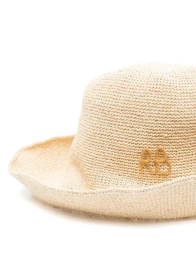 Ruslan Baginskiy Straw Knit Wide Brim Hat
