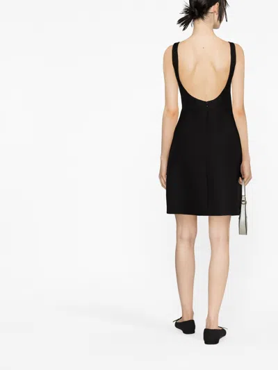 Valentino Open-back Wool And Silk-blend Crepe Mini Dress