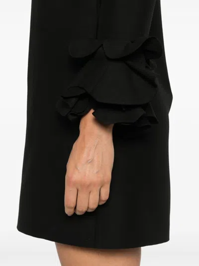 Valentino Crepe Couture Dress In Black