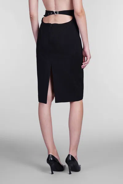 Mugler Ju0542 Skirt Clothing In Black