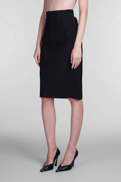 Mugler Ju0542 Skirt Clothing In Black