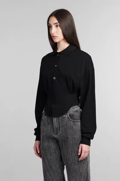 Shop Mugler Topwear In Black