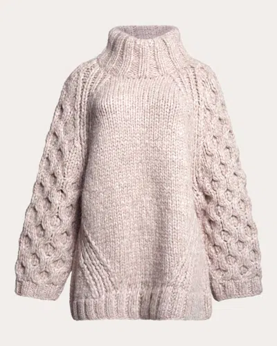Eleven Six Women's Cailin Cable-knit Sweater In Pink