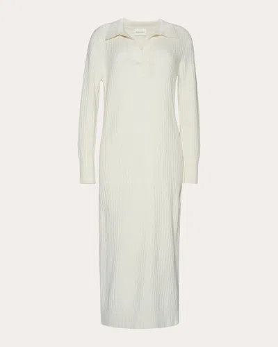 Eleven Six Women's Eden Ribbed Alpaca-blend Midi Dress In White