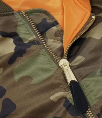 Vetements Cargo Bomber Jacket In Green Camouflage