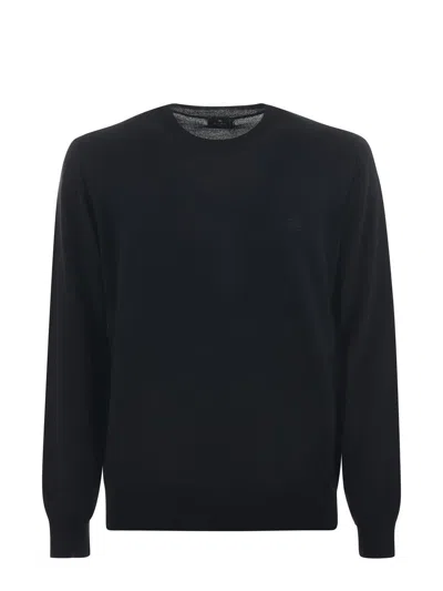 Etro Crew Neck Knitwear Sweater In Black