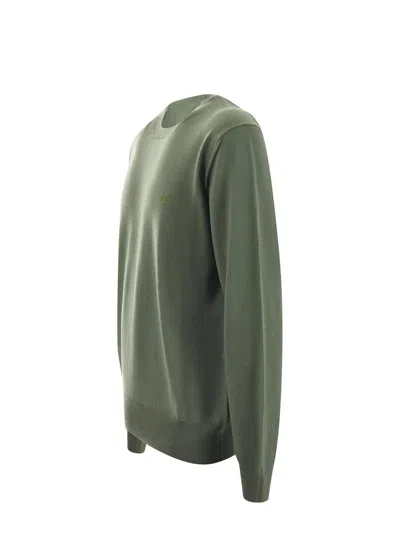 Etro Pegaso Embroidered Crewneck Jumper In Green