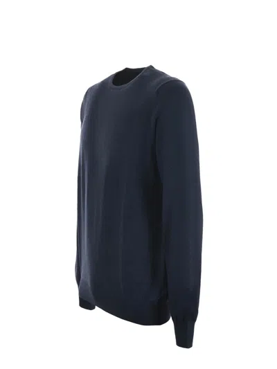 Tagliatore Crewneck Sweater In Blu Melange